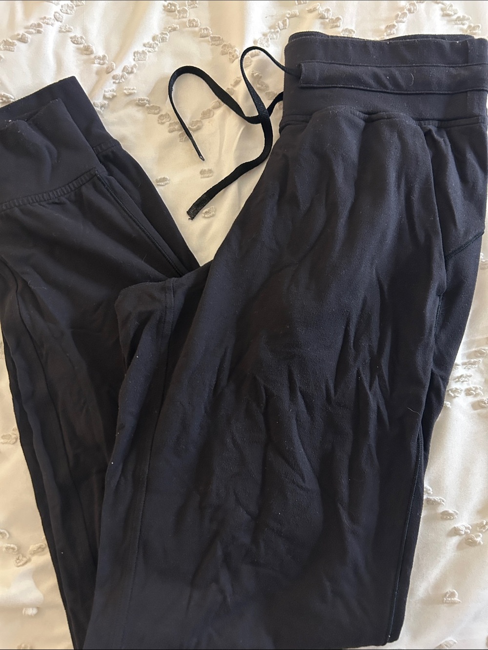 lululemon athletica Black Drawstring Track Pants